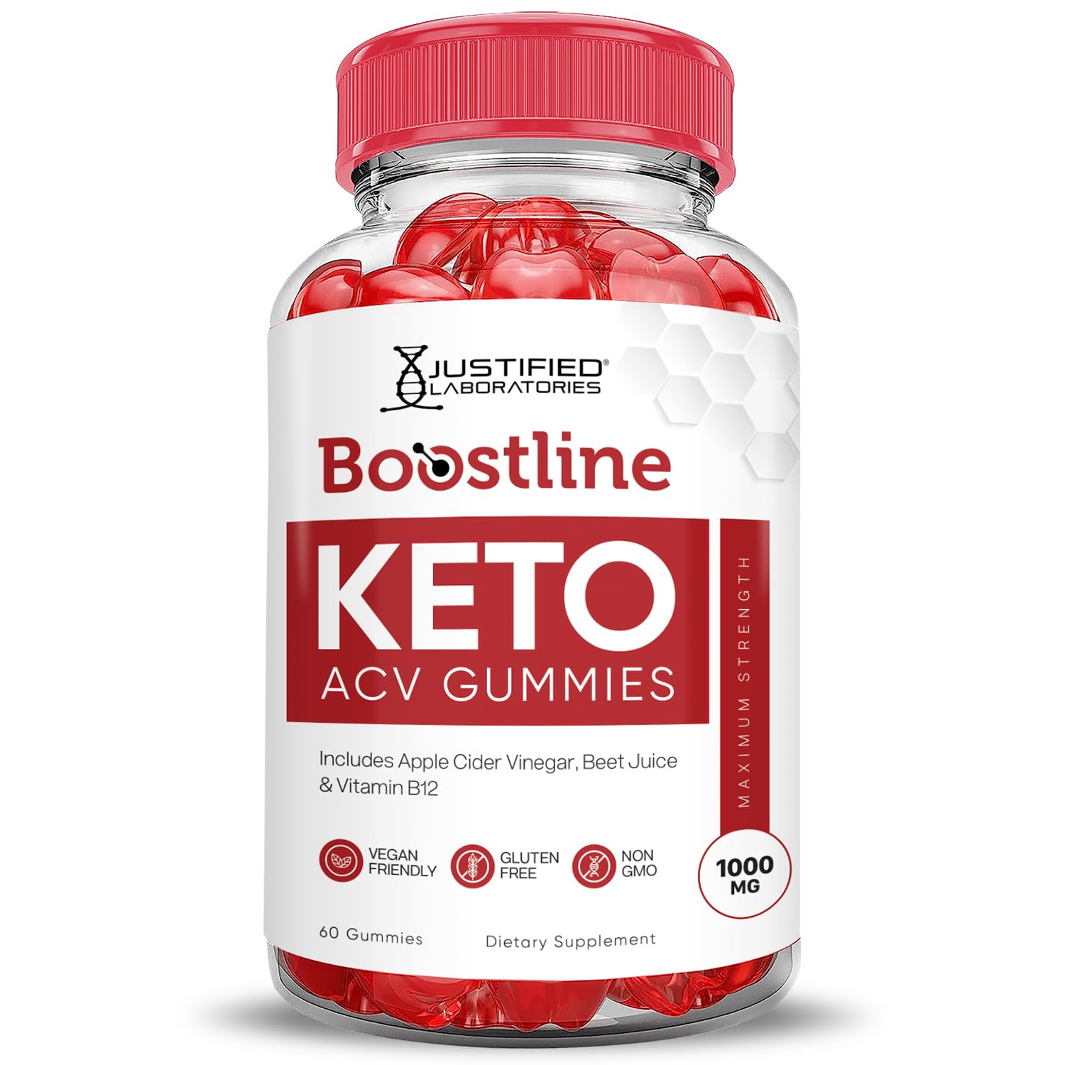 Ingrédients grenade et betterave dans Boostline Keto ACV, naturel et savoureux