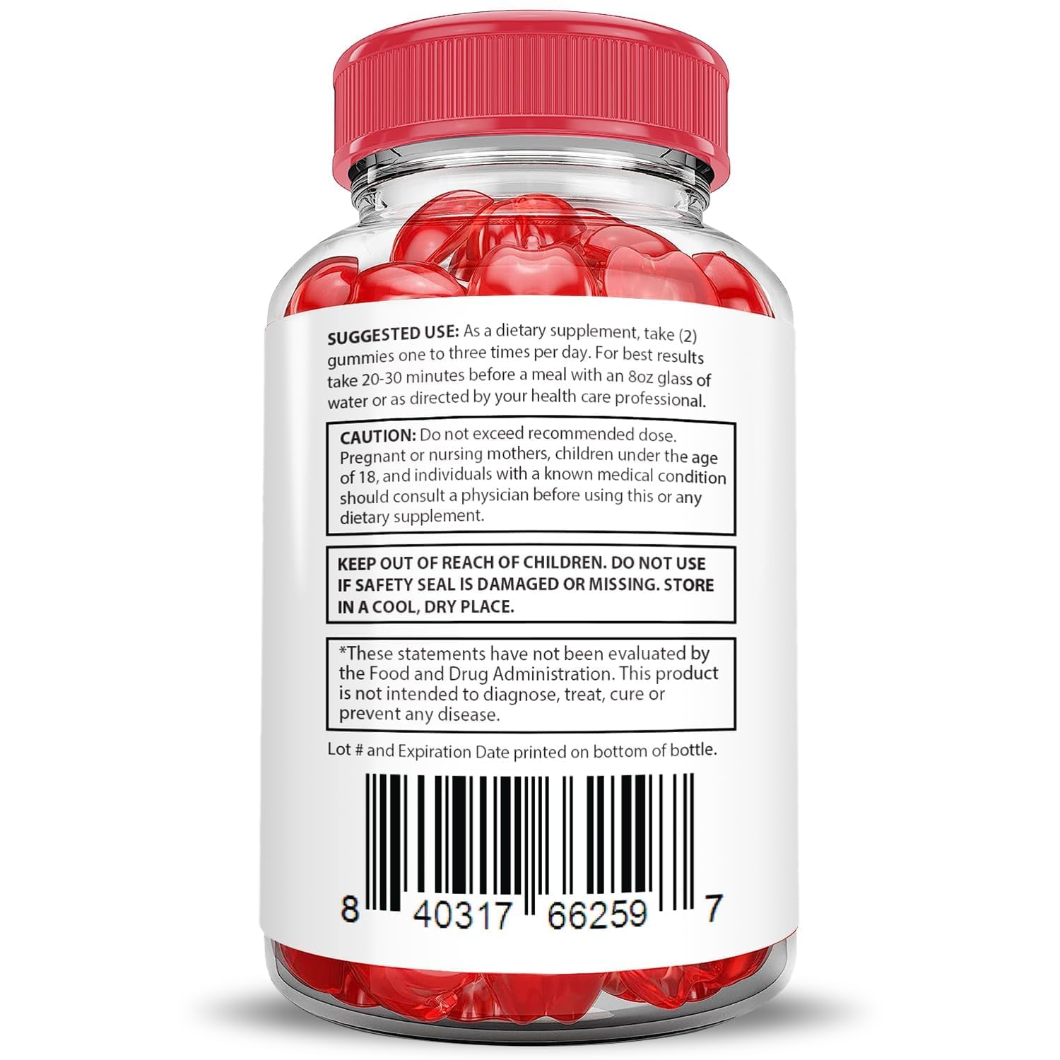 Justified Laboratories Destiny Keto ACV Gummies: format végan et sans OGM.
