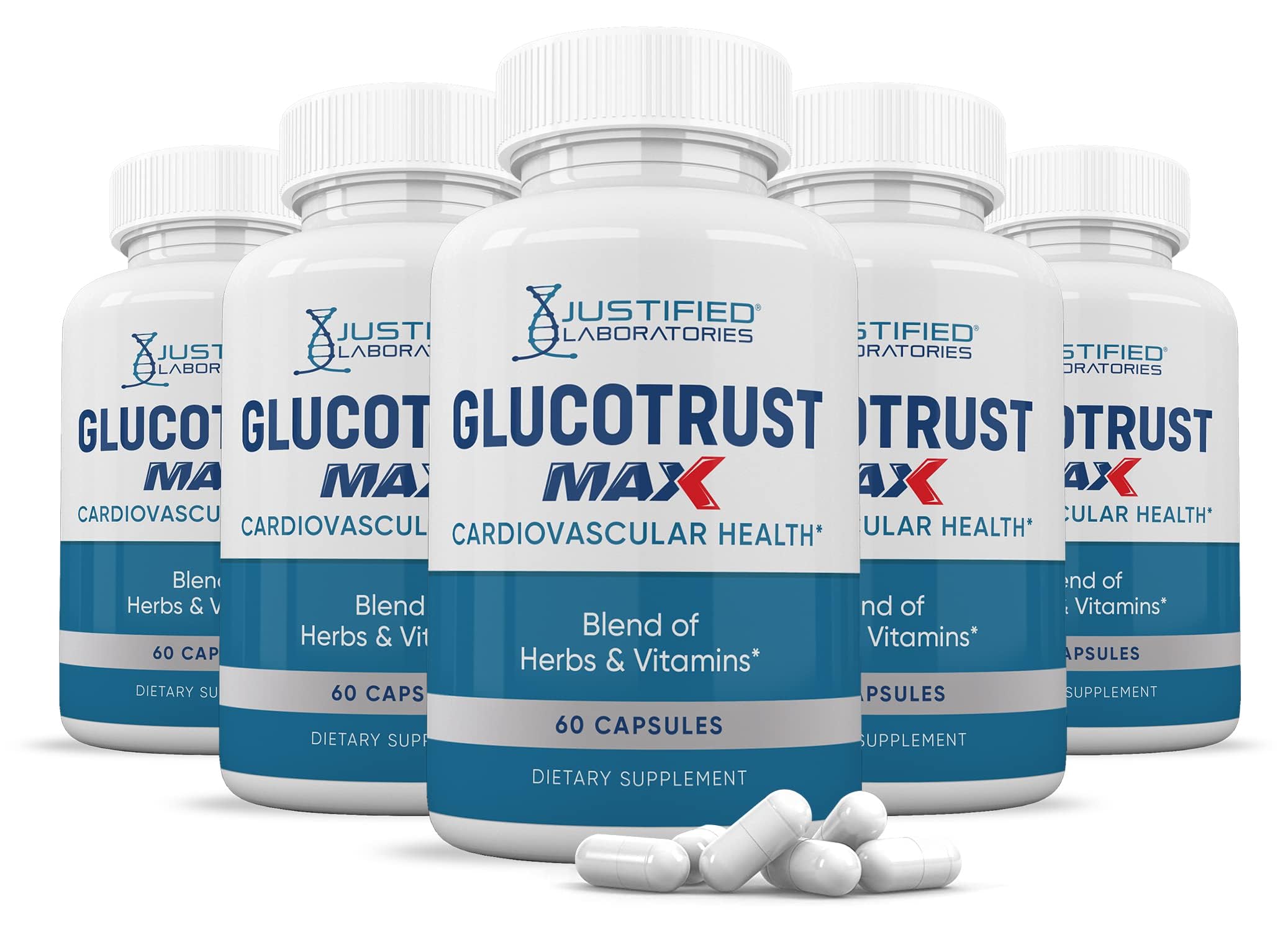 Justified Laboratories Glucotrust Max – bouteille, présentation pratique pour votre routine quotidienne.