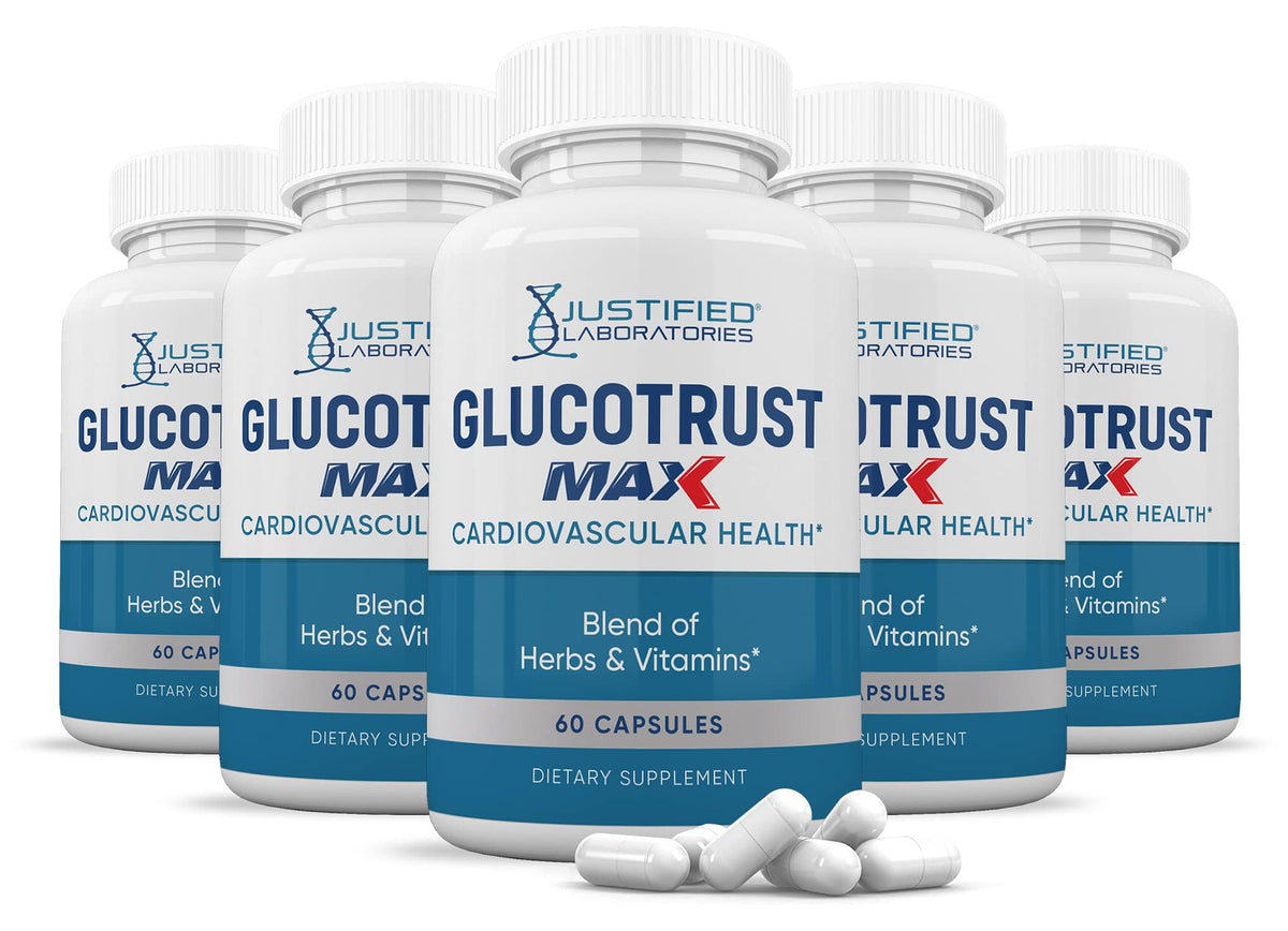 Justified Laboratories Glucotrust Max – bouteille, présentation pratique pour votre routine quotidienne.