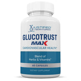 Étiquette Glucotrust Max – informations claires pour une utilisation quotidienne sécurisée.