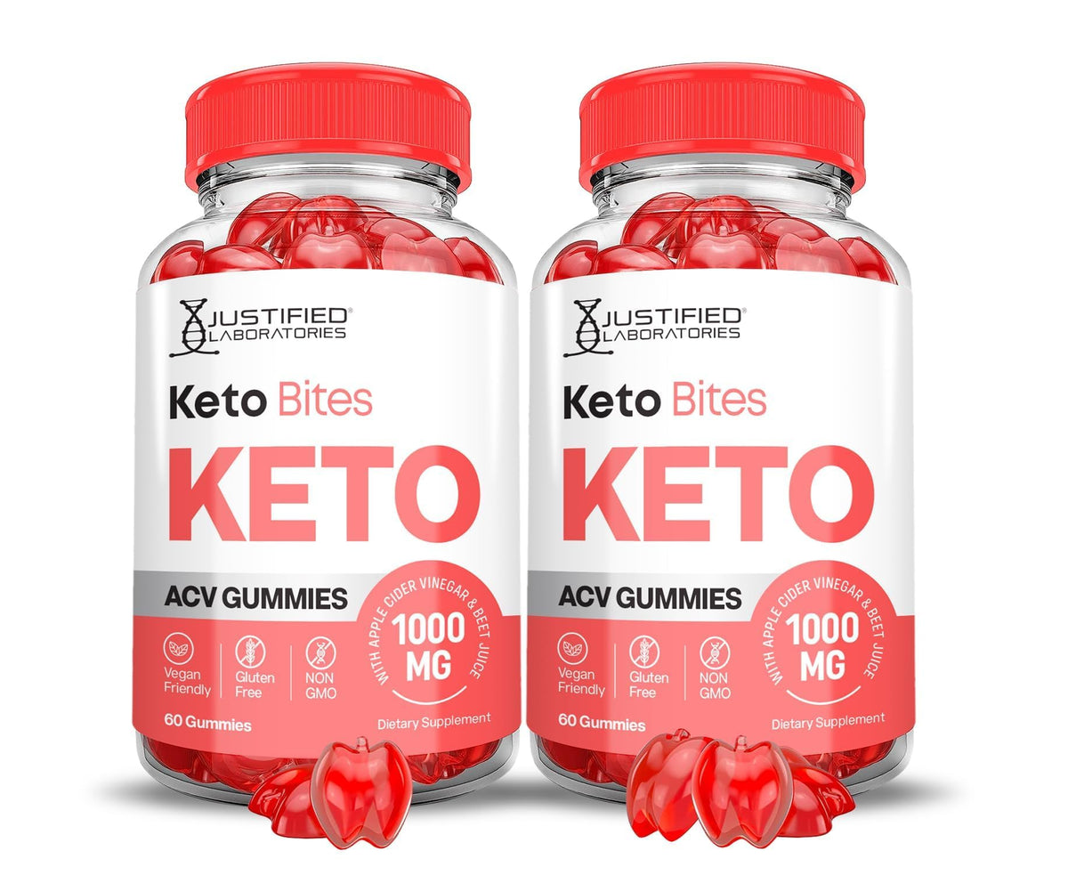 Justified Laboratories gommes keto acv 1000mg – emballage élégant et pratique.