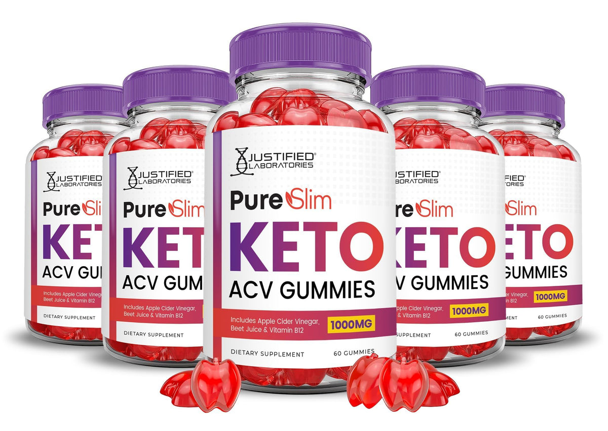 Gommes Pure Slim Keto ACV Justified Laboratories dans un emballage pratique pour le quotidien.