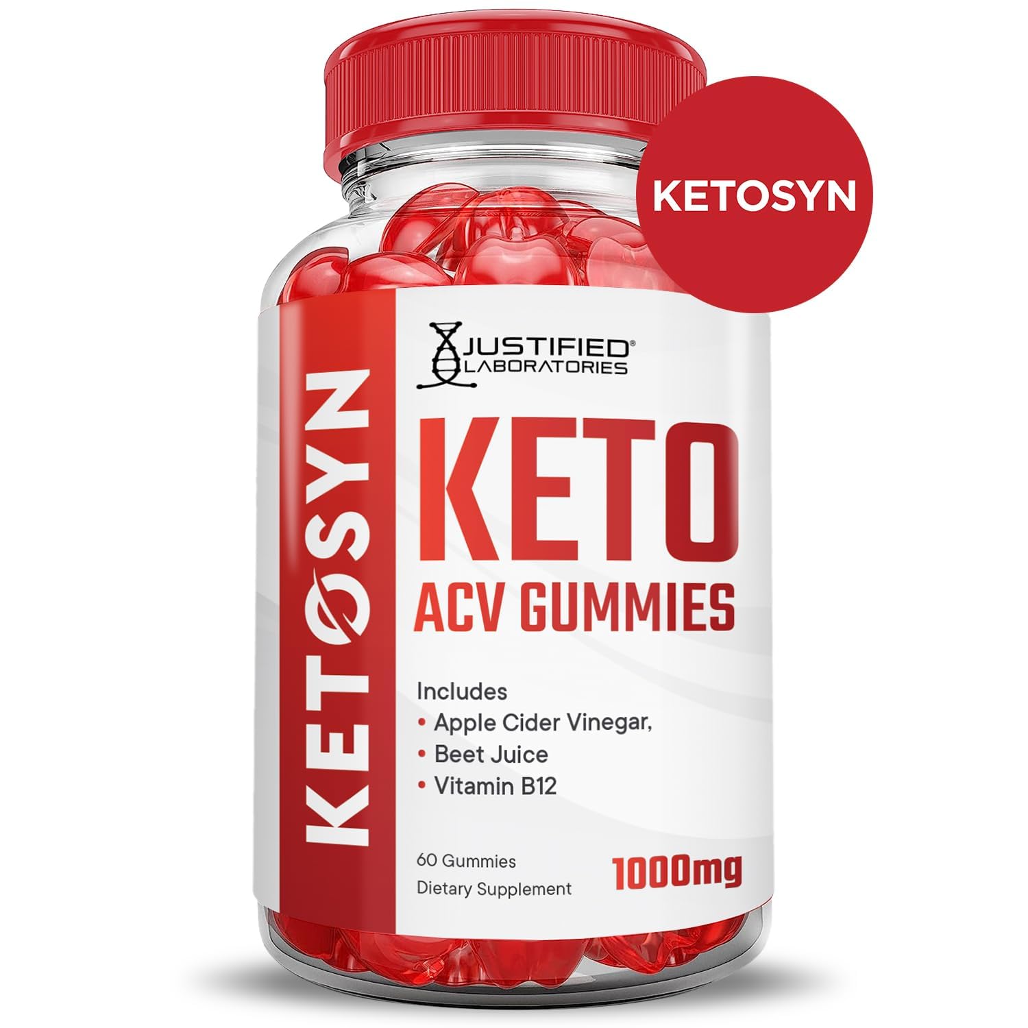 Ingrédients betterave et grenade en poudre visibles dans Ketosyn.