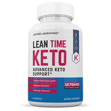 Justified Laboratories Lean Time Céto Pilules : composition avec électrolytes essentiels et extraits naturels.