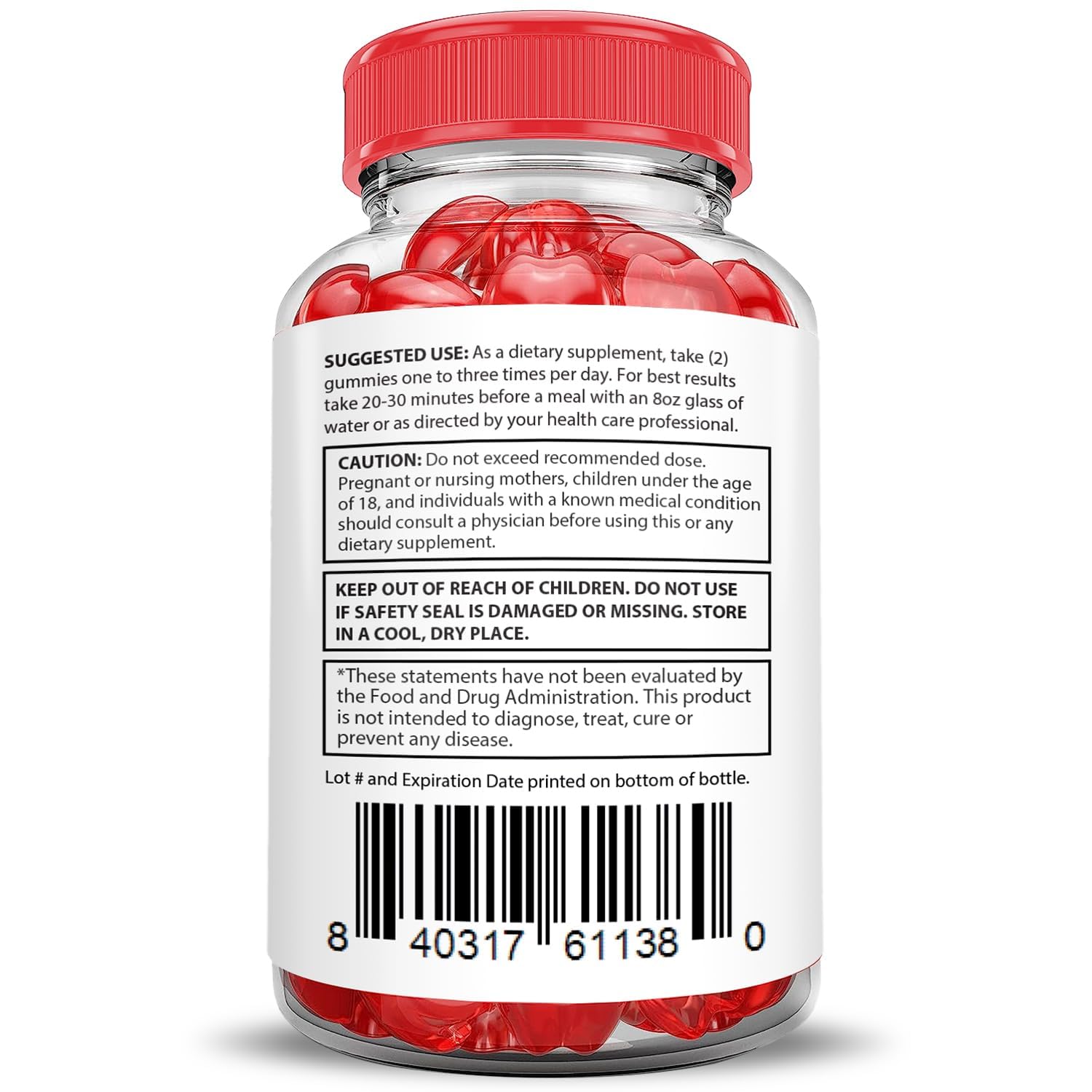 Boîte Lifetime Keto ACV Gummies ouverte, dose pratique pour une routine active.