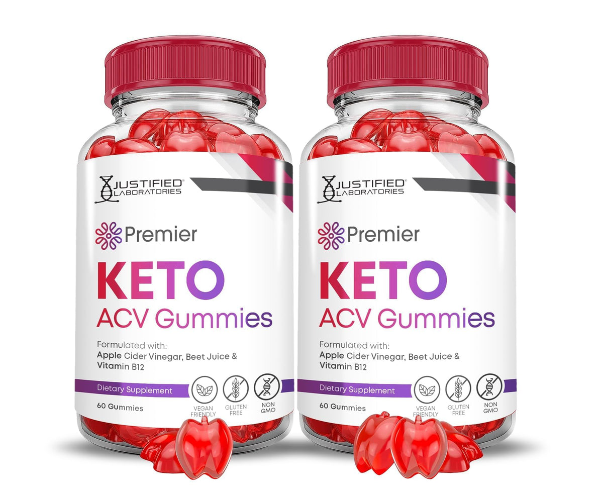 Justified Laboratories Premier Keto ACV Gummies pack visuel, routine quotidienne facilitée