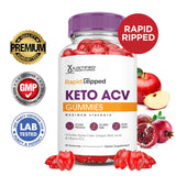 Justified Laboratories Rapid Ripped Keto ACV Gummies – vitamine B12 et betterave pour soutien énergétique journalier.