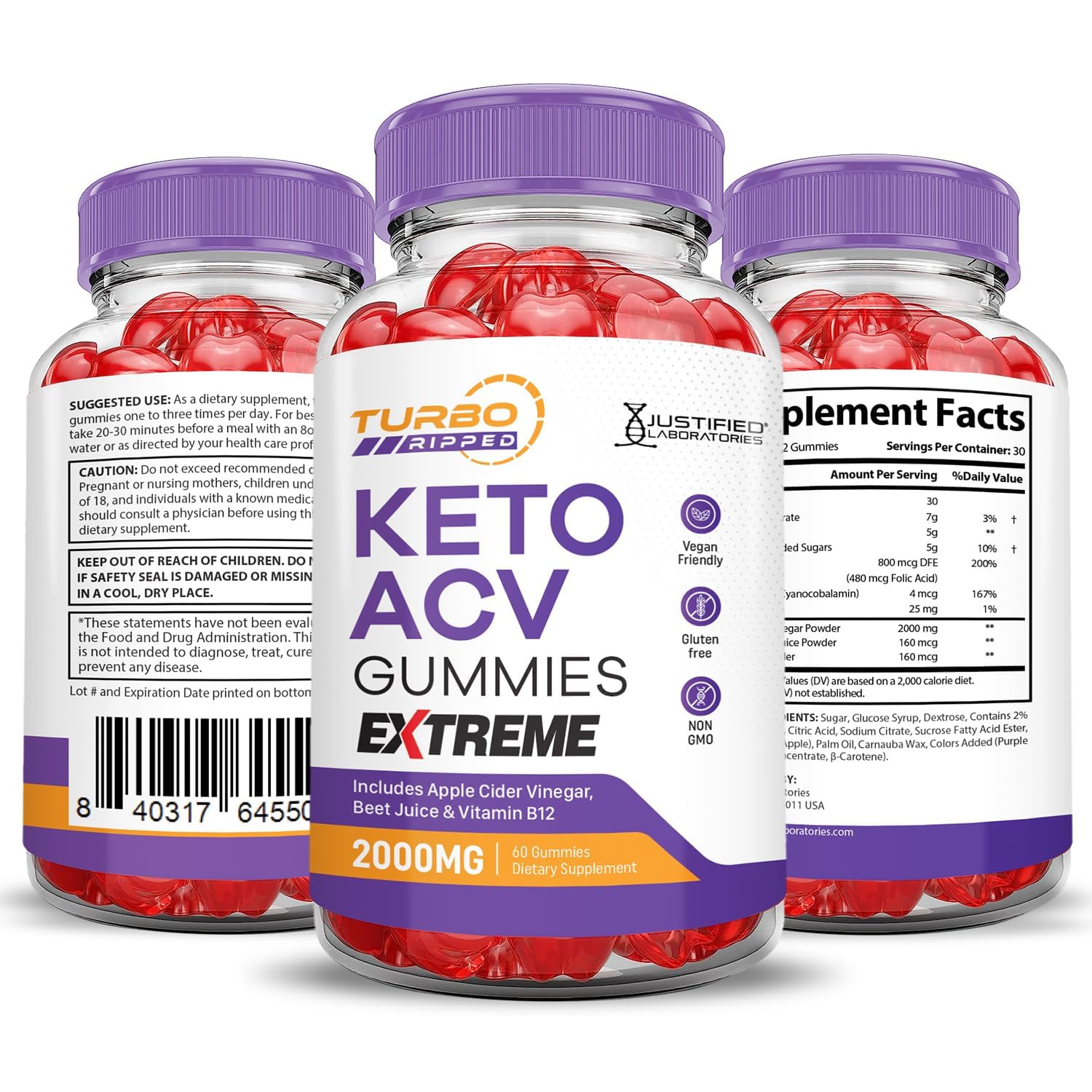 Justified Tubo Ripped Keto ACV – complément pratique pour une routine bien-être quotidienne.
