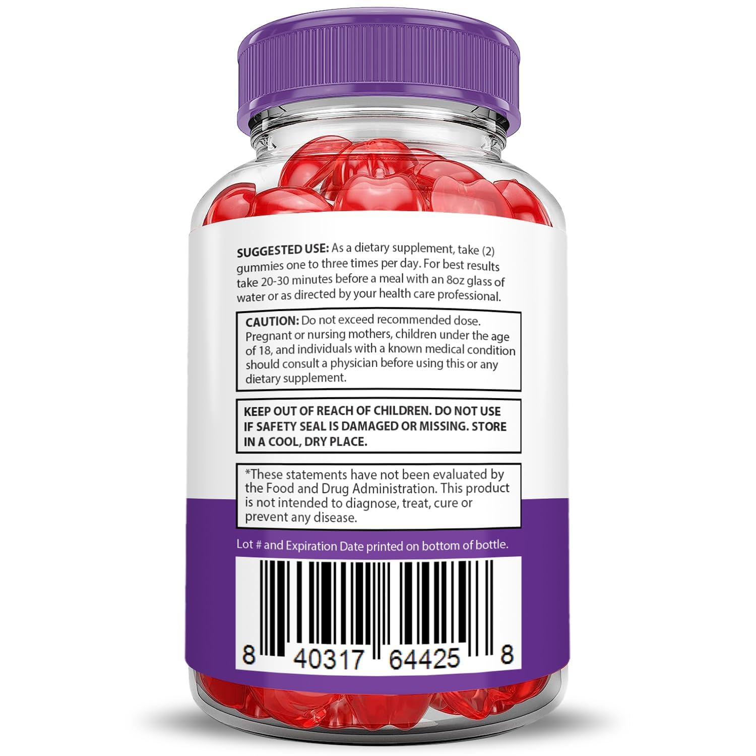 Saveur fruitée et texture agréable des gommes Justified Laboratories Ultra Quick Keto ACV.