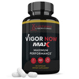 Justified Laboratories Vigor Now 1600MG – bouteille de capsules, soutien potentiel à l’énergie.
