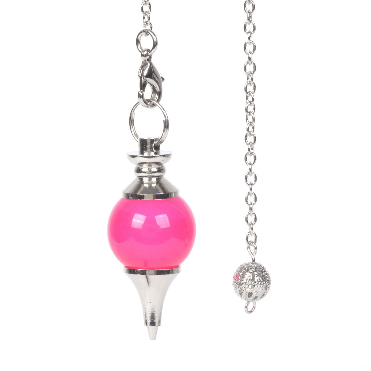 Pendule Justinstones en agate rose, outil de radiesthésie et intuition.