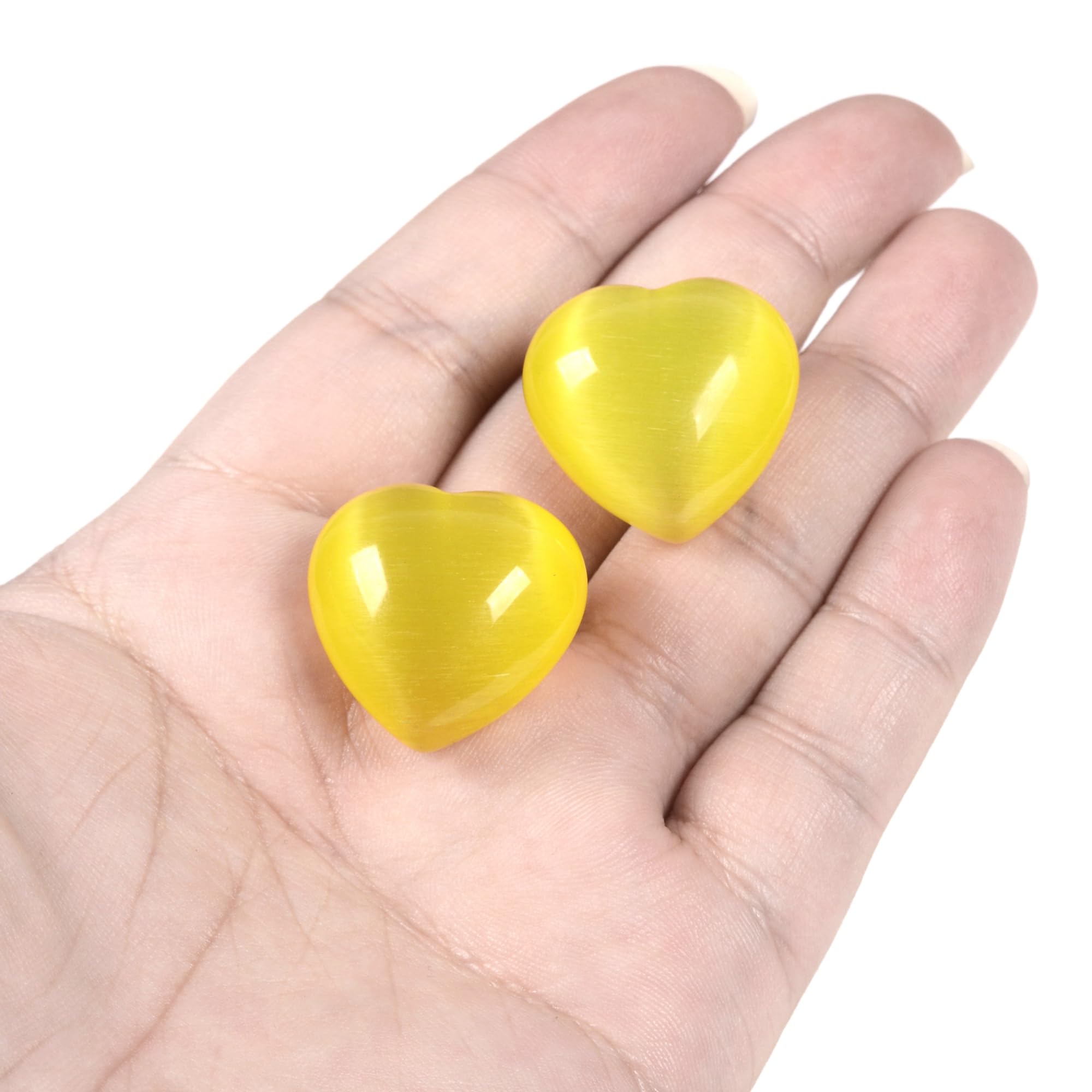 Justinstones galet cristal jaune – design unique inspirant calme au quotidien.