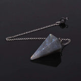 Justinstones pendule labradorite hexagonal, outil pratique pour discernement intuitif.