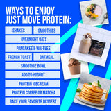 Just Move Protein: saveur vanille coco, goût doux et équilibré.