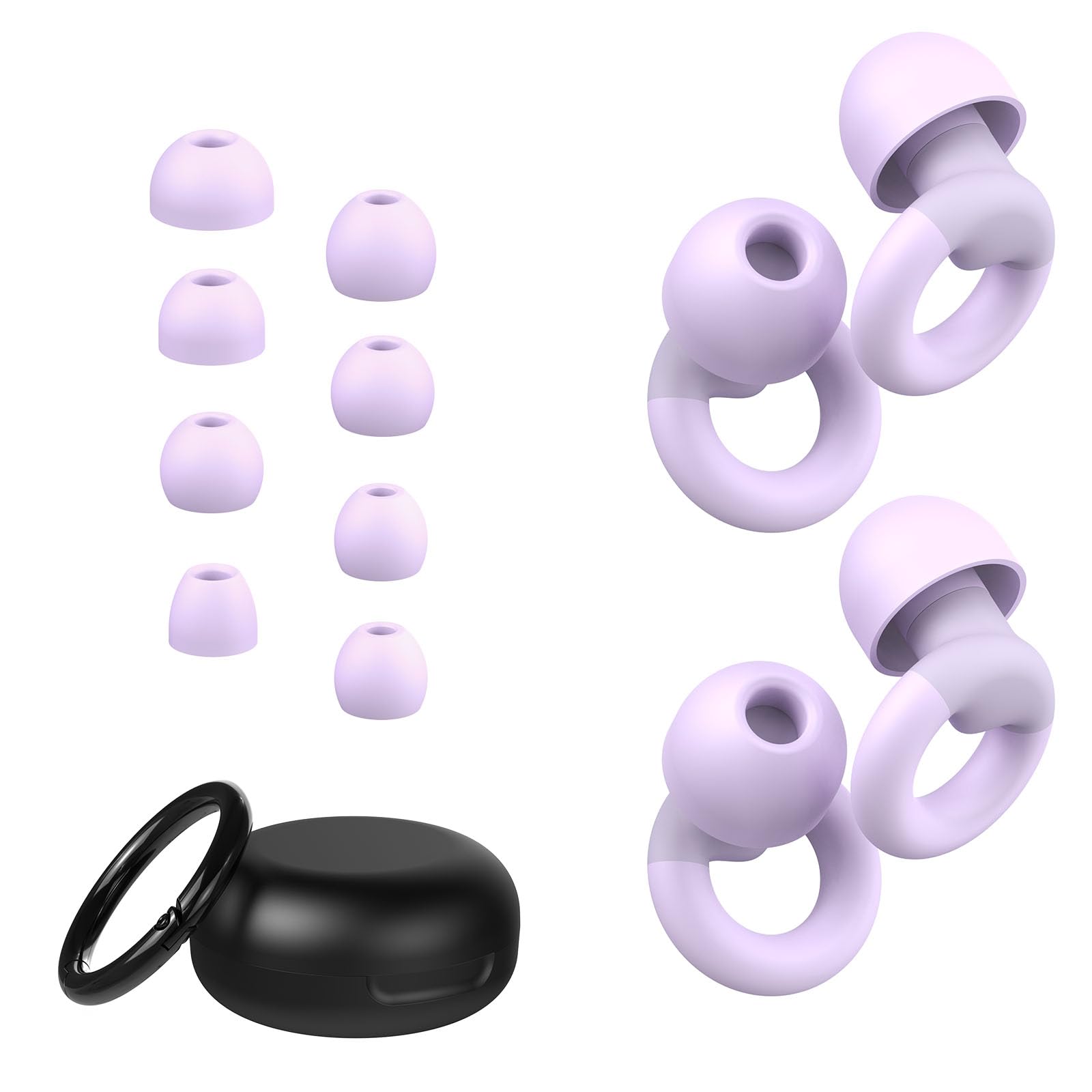 JUSTRVN bouchons d'oreille pour dormir avec réduction jusqu'à 30 dB.