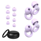 JUSTRVN bouchons d'oreille pour dormir avec réduction jusqu'à 30 dB.