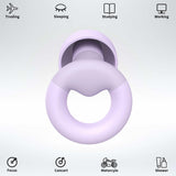 JUSTRVN bouchons d'oreille en silicone doux avec 8 embouts pour ajustement personnalisé.