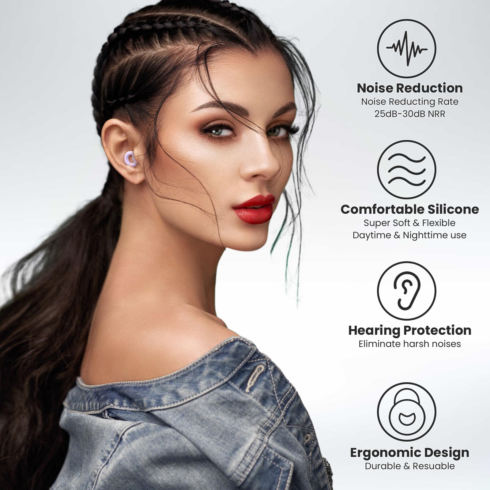 JUSTRVN bouchons d'oreille pour concerts et événements musicaux.