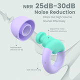 JUSTRVN bouchons d’oreilles enfants pour sommeil, douceur et tranquillité nocturne