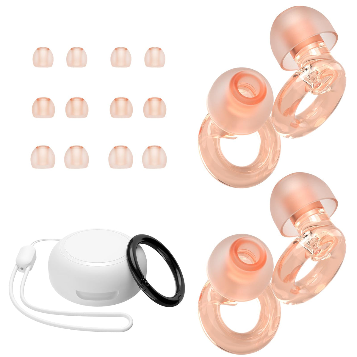 JUSTRVN bouchons d'oreilles pour concert, réduction du bruit adaptée.