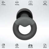JUSTRVN bouchons d'oreilles silicone mou pour confort prolongé