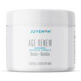 Juvenon AgeRenew Betaglucan – bouteille visible et impression de fraîcheur immunitaire potentielle.