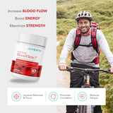 Capsules BloodFlow-7: formulation Nitrosigine et S7 pour favoriser l'apport sanguin pendant l'entraînement.