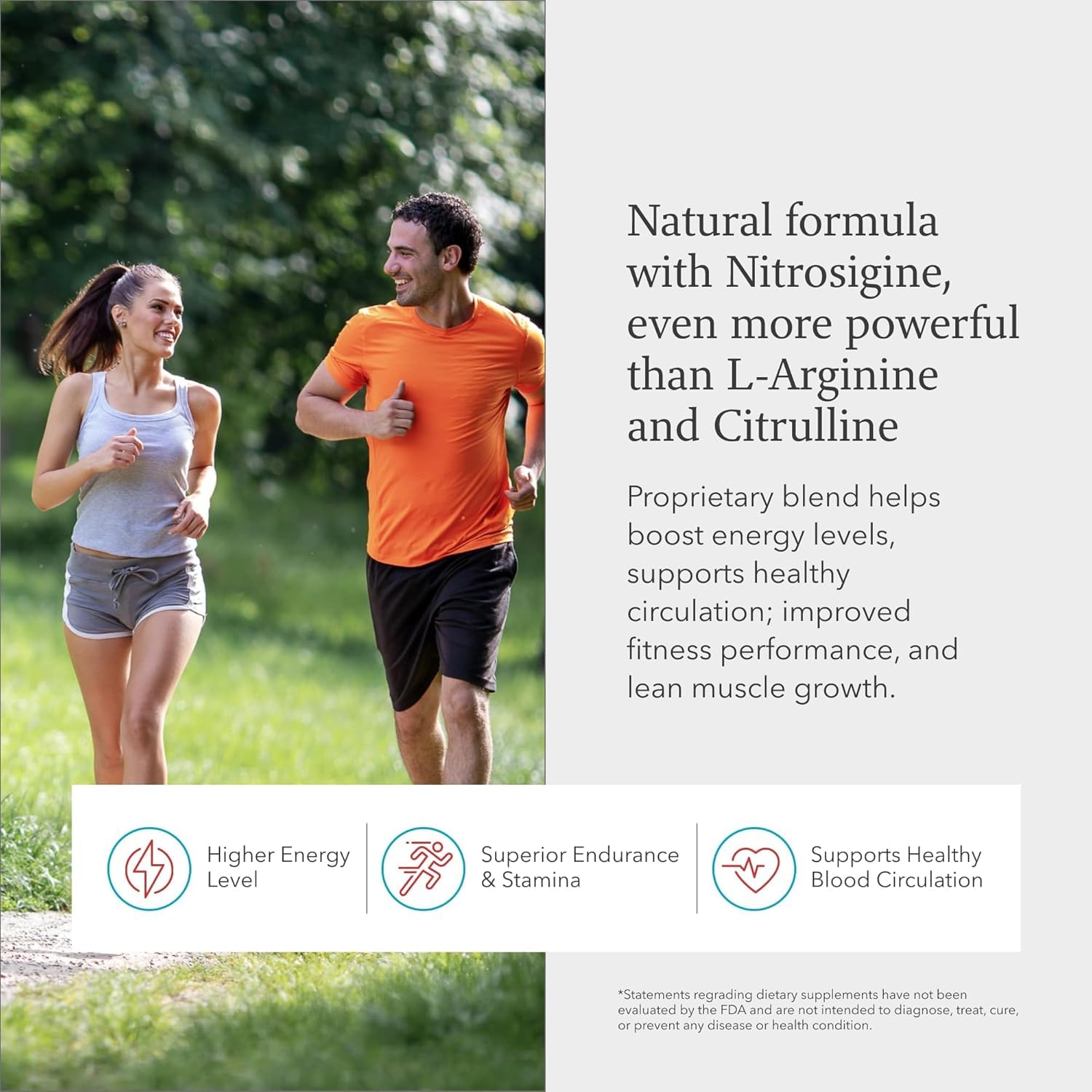 BloodFlow-7: étiquette détaillant les ingrédients clés et les usages possibles.