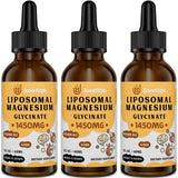 Juvetirpo Magnesium Glycinate gouttes cerise dans flacon, absorption potentielle facilitée.
