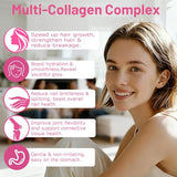 JUIWEFKK gouttes biotine et vitamine C, soutien cheveux et peau sains.
