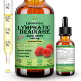JUIWEFKK gouttes drainage lymphatique – flacon pratique soutenant la circulation