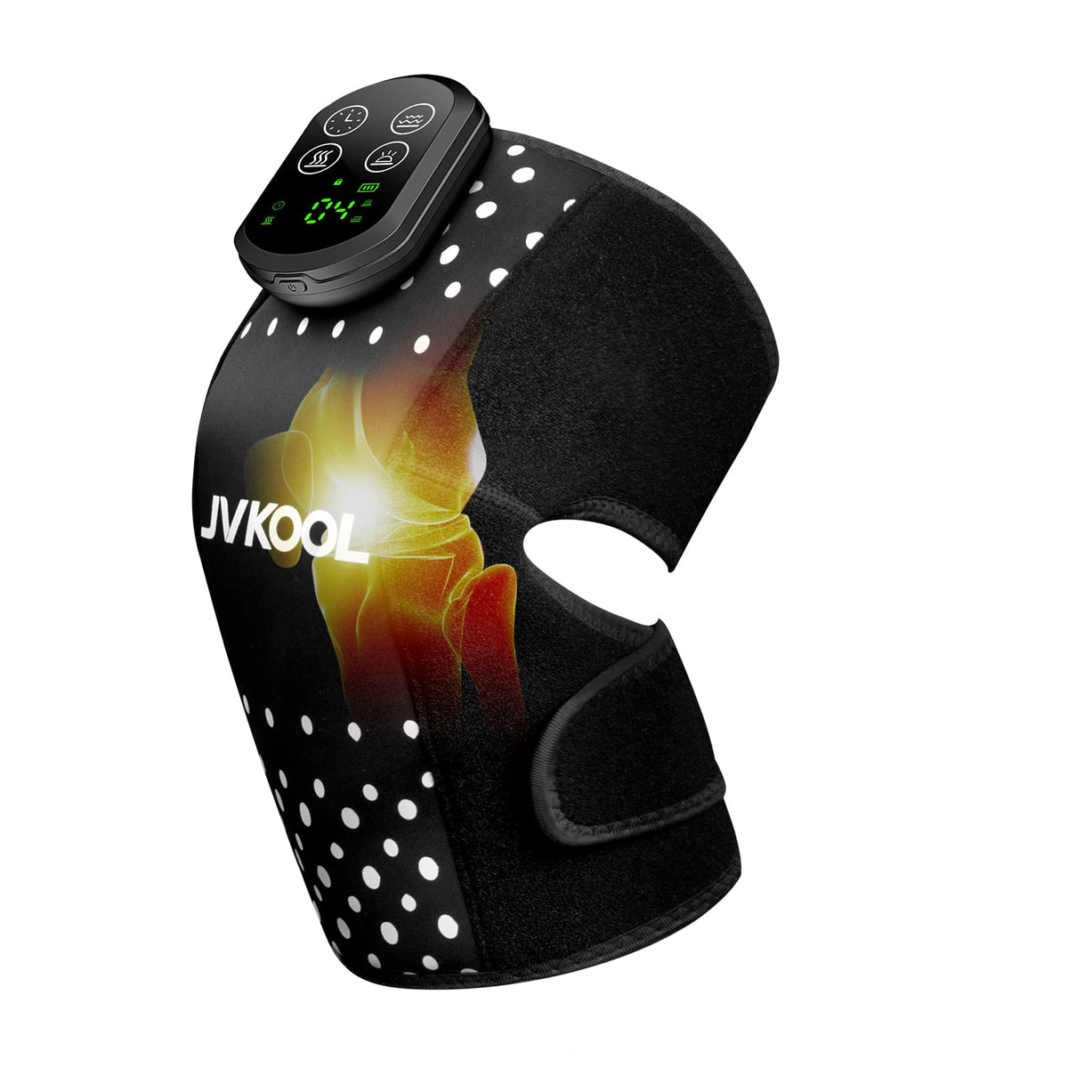 JVKOOL Genou: lumière infrarouge pour chaleur ciblée et détente après l'effort.