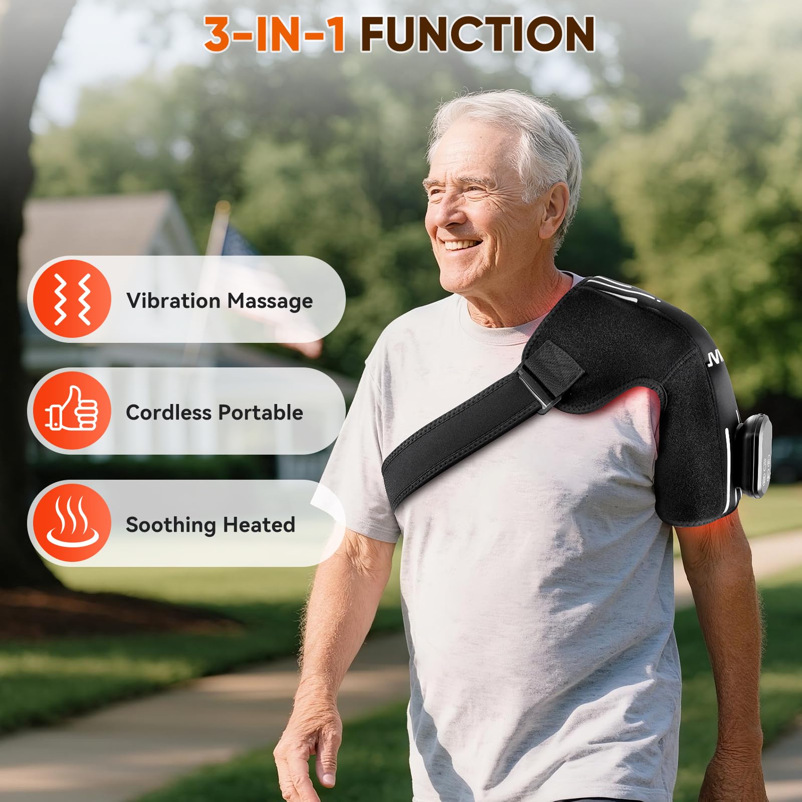JVKOOL épaule – massage portable sans fil pour soulager les tensions quotidiennes.