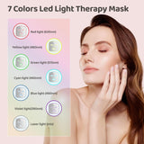Masque JVV LED sept couleurs, modes lumineux pour le teint.
