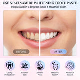 JWBVCTCR dentifrice Niacinamide – haleine fraîche après chaque brossage.
