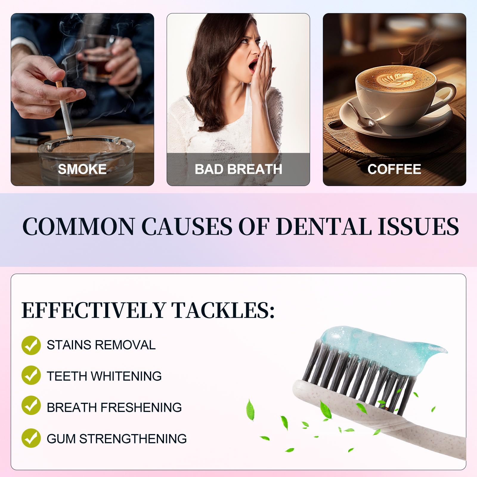 JWBVCTCR dentifrice Niacinamide – sourire éclatant et gencives plus confortables.
