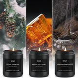 Bougies JXDLSQ créant une ambiance d’aromathérapie apaisante.
