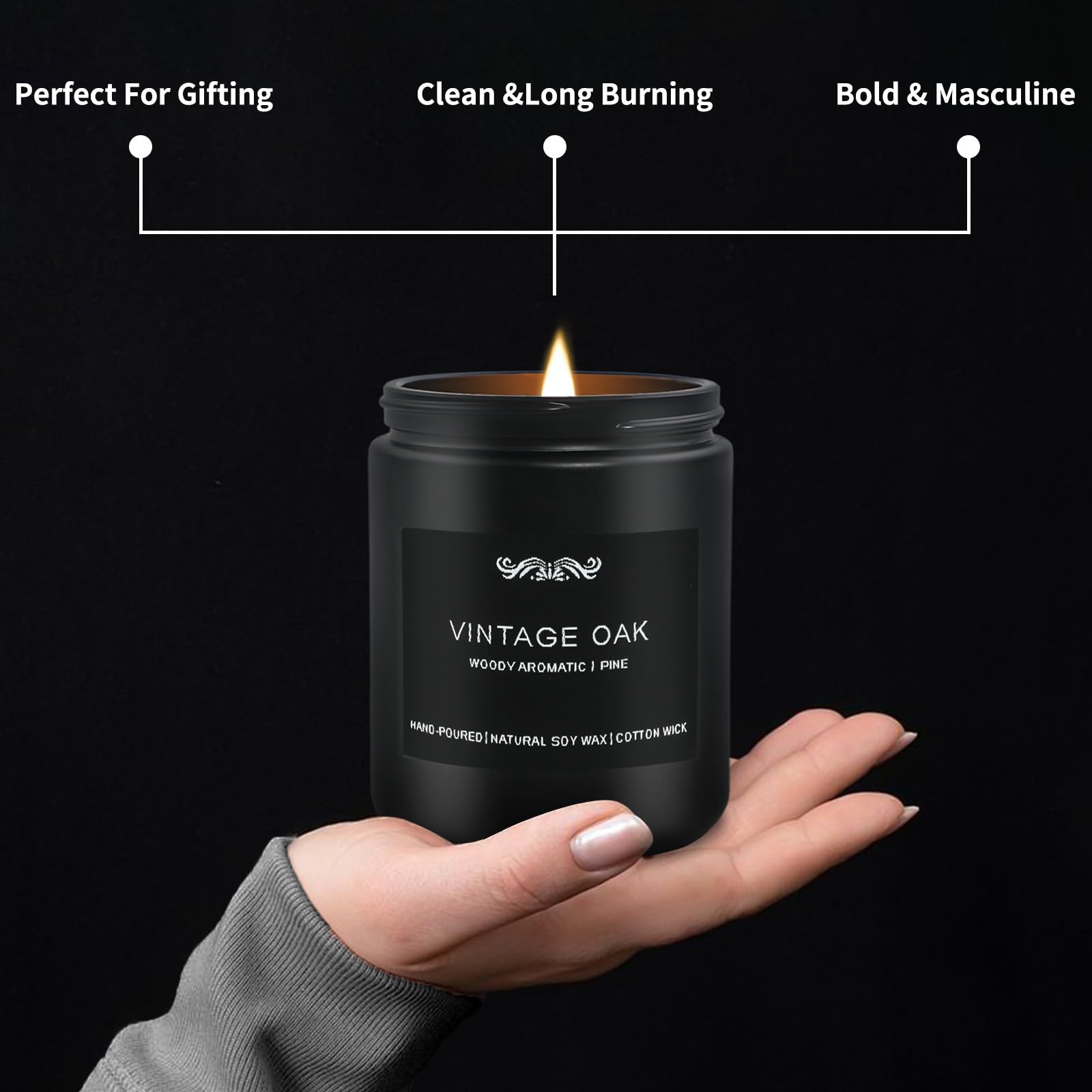 Coffret cadeau JXDLSQ de bougies pour homme, idée cadeau raffinée.