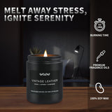 Bougies JXDLSQ avec mèche coton pour combustion propre et durable.