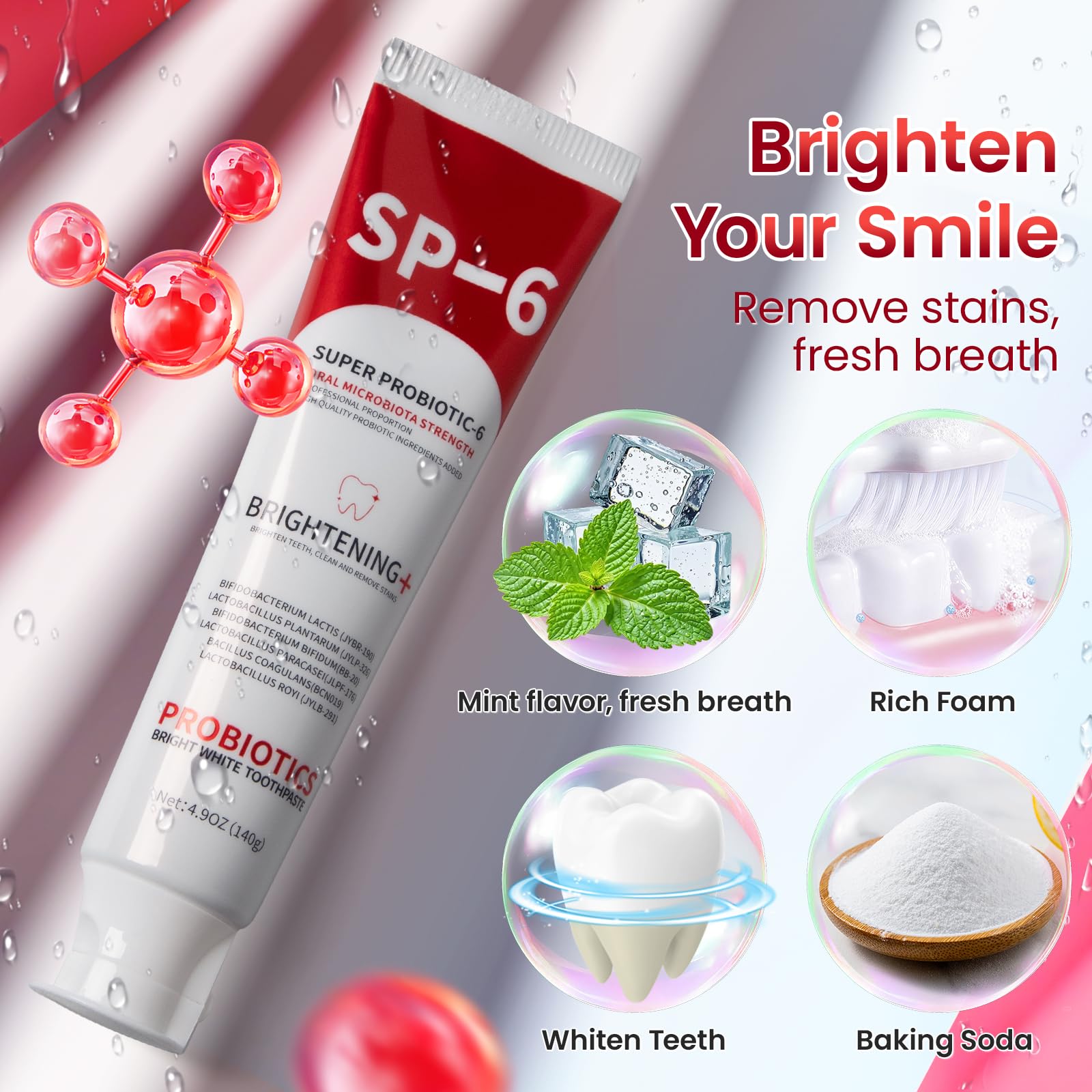 JYEOUX SP-6 dentifrice – action blanchissante sans peroxyde.