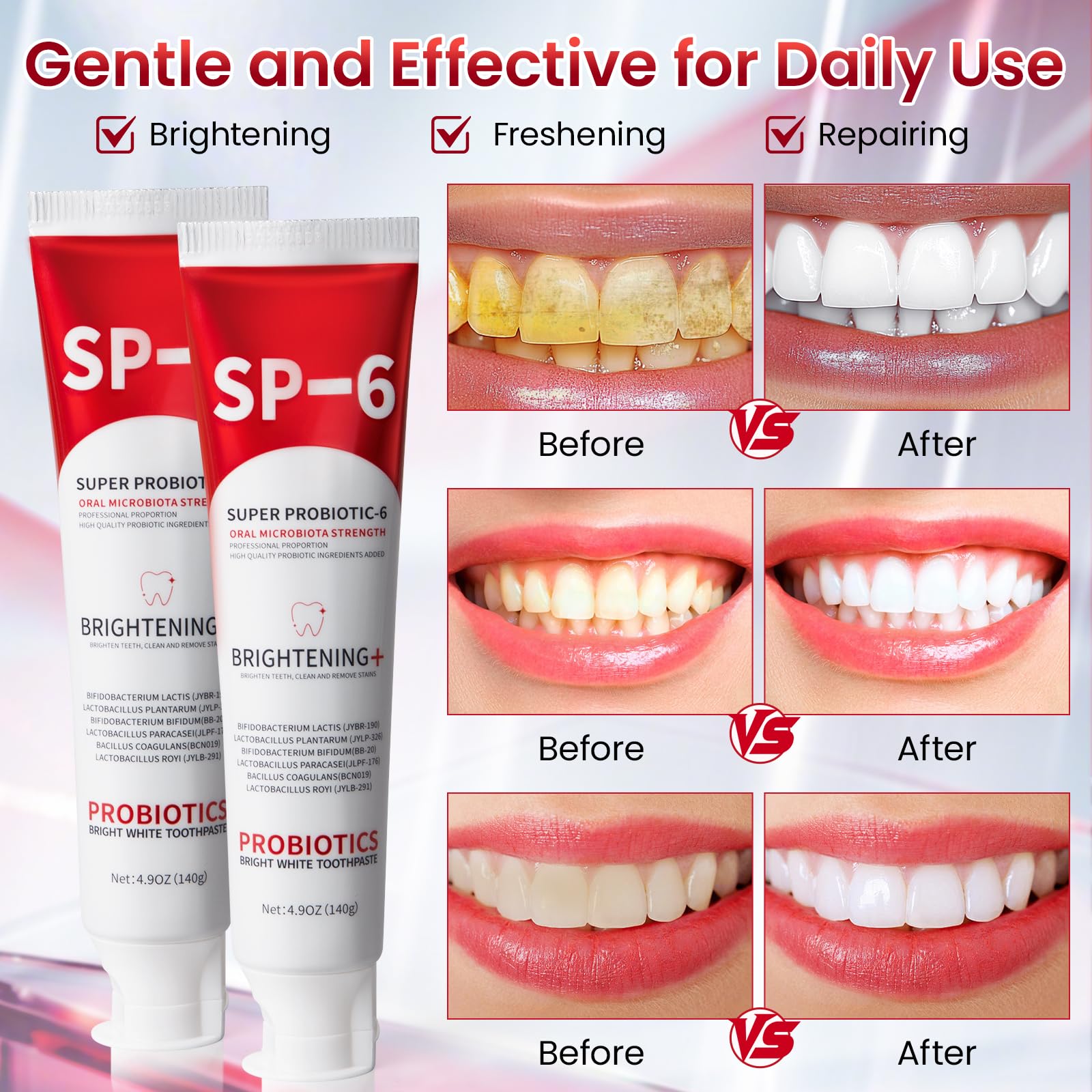 JYEOUX SP-6 dentifrice sans fluor et sans SLS.