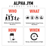 Dose quotidienne d Alpha JYM pour un usage régulier et cohérent.