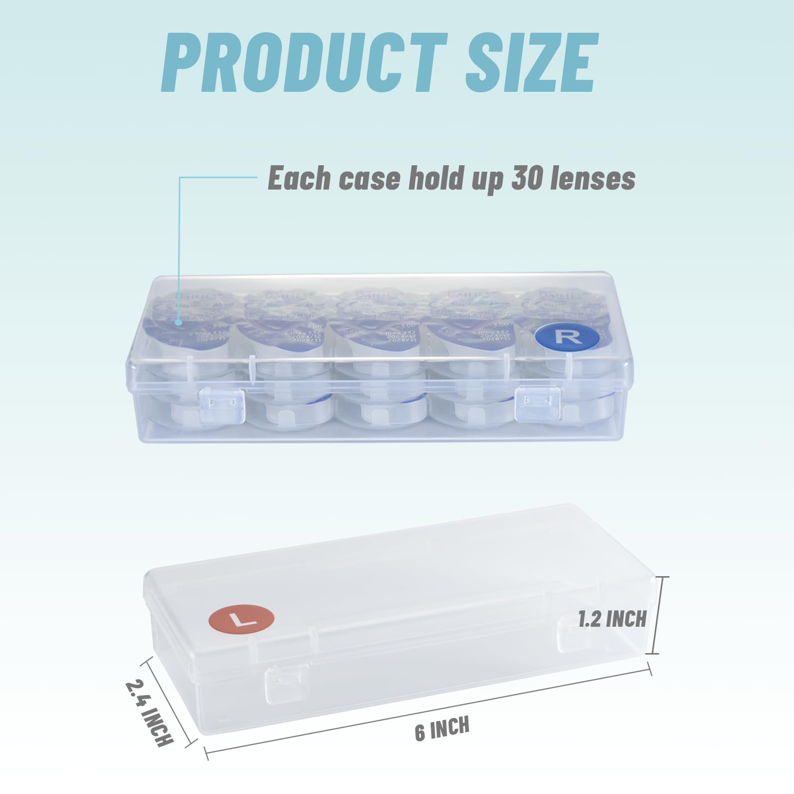 JynJyn étui lentilles 2-pack compact, facile à glisser dans un sac