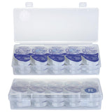 JynJyn étui lentilles 2-pack ouvert, stockage pratique pour lentilles quotidiennes