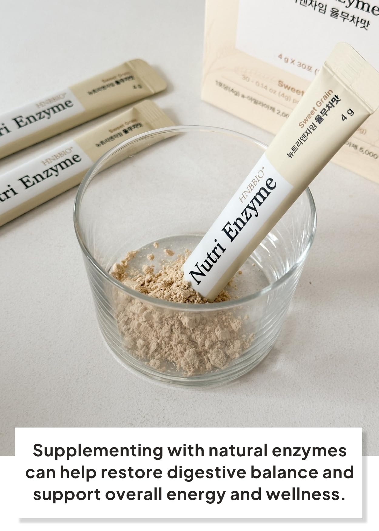 K FOOD KOREAN FOOD Nutri Enzyme Sweet Grains, utilisation avant ou après repas, rapide.