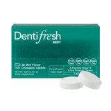 K-NUTRA Dentifresh Mint, tablettes fraîches pour une haleine durable après utilisation.