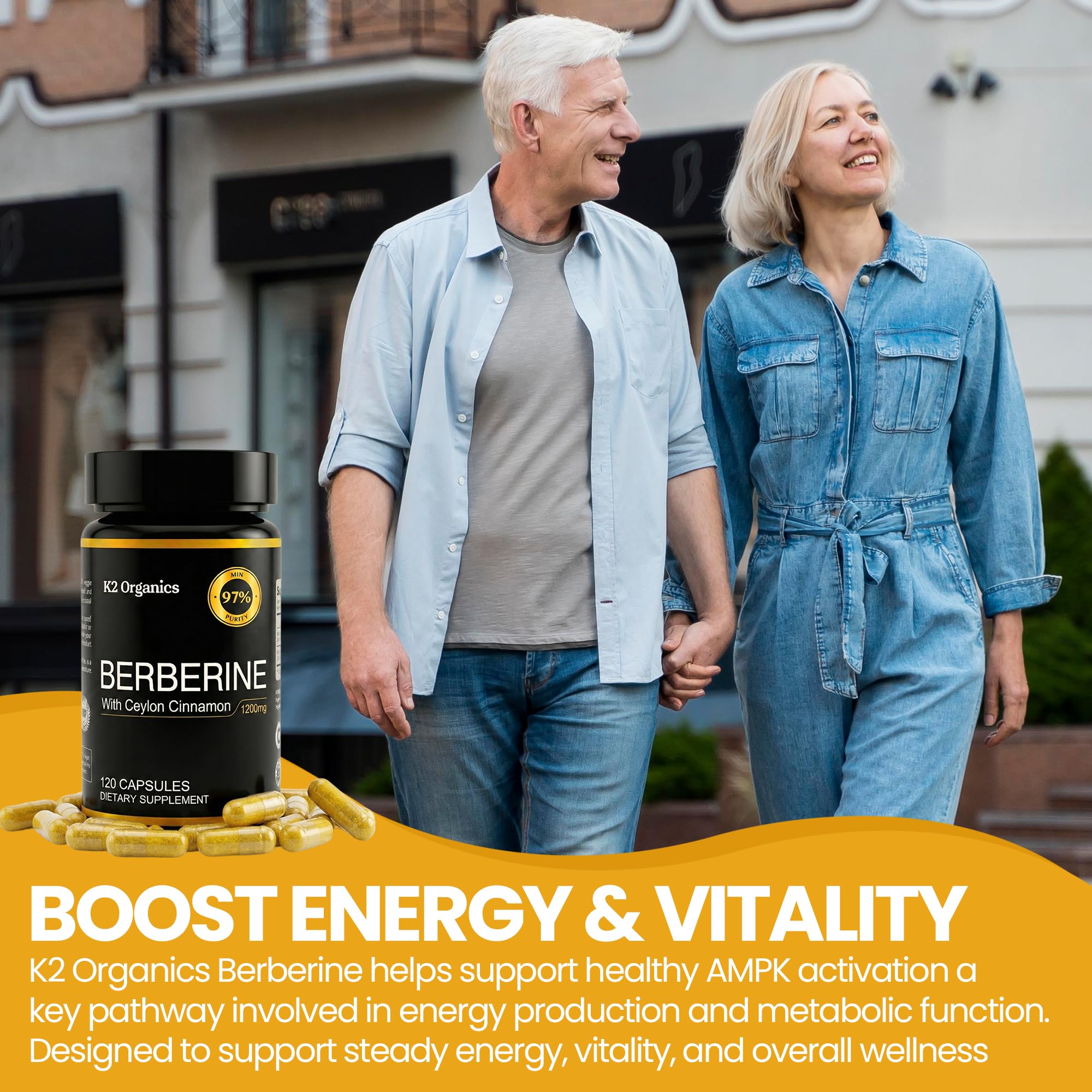 Capsules Berberine avec repas, pratique pour un mode de vie actif.
