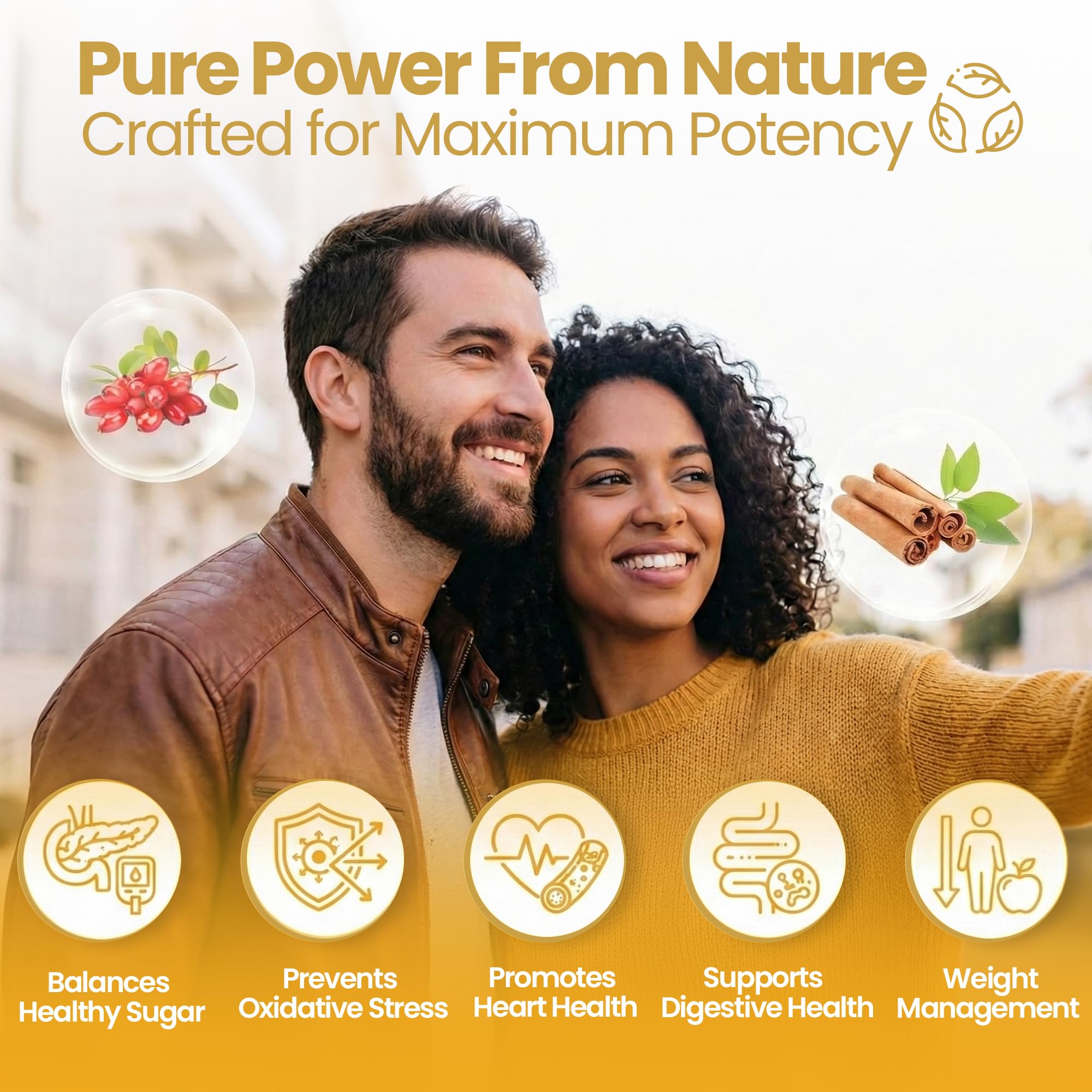 Ingrédients Berberine HCL et Cannelle naturelle, synergie pour le bien-être quotidien.
