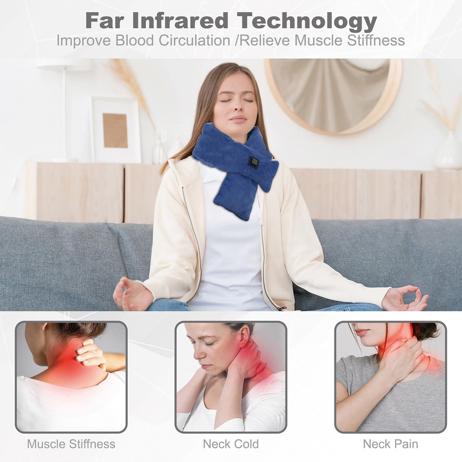 KADORVA écharpe chauffante au design élégant et confort exceptionnel pour l'hiver.